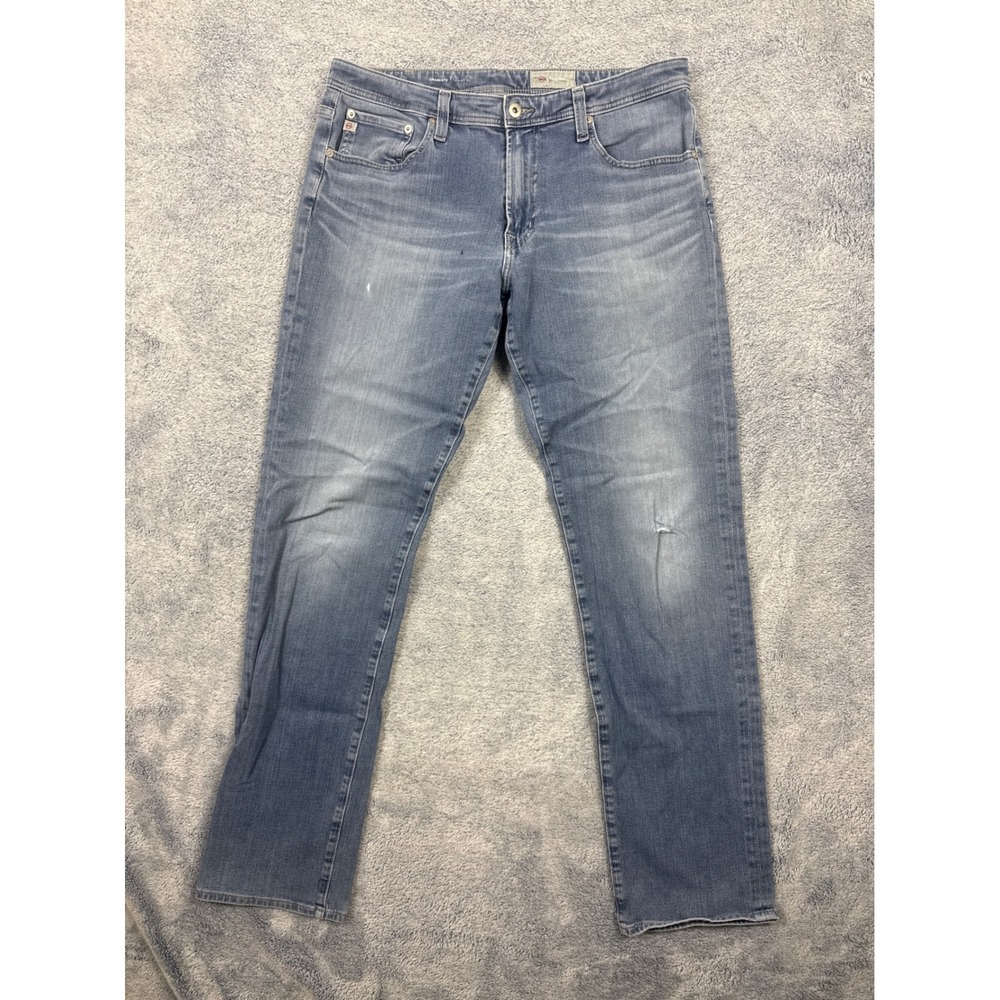 AG Adriano Goldschmied Mens 34x34 Blue Graduate Tailored Leg Denim 360 Jeans